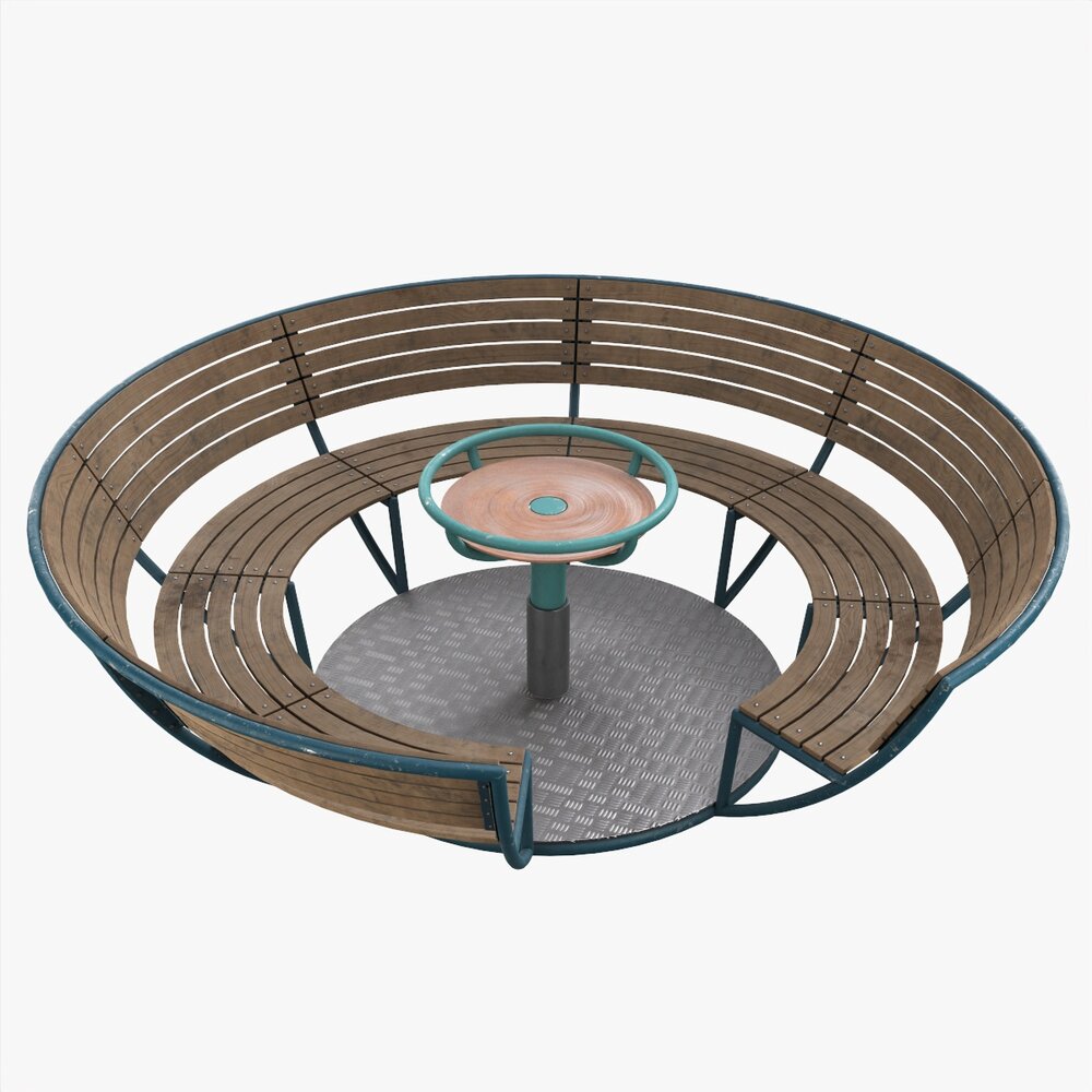 Roundabout Bench 01 Modello 3D