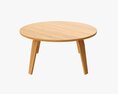 Round Coffee Table 02 3D 모델 