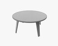 Round Coffee Table 02 3d model