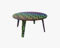 Round Coffee Table 02 3D-Modell