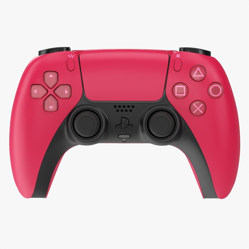 Sony Playstation 5 Dualsense Controller Cosmic Red 3Dモデル