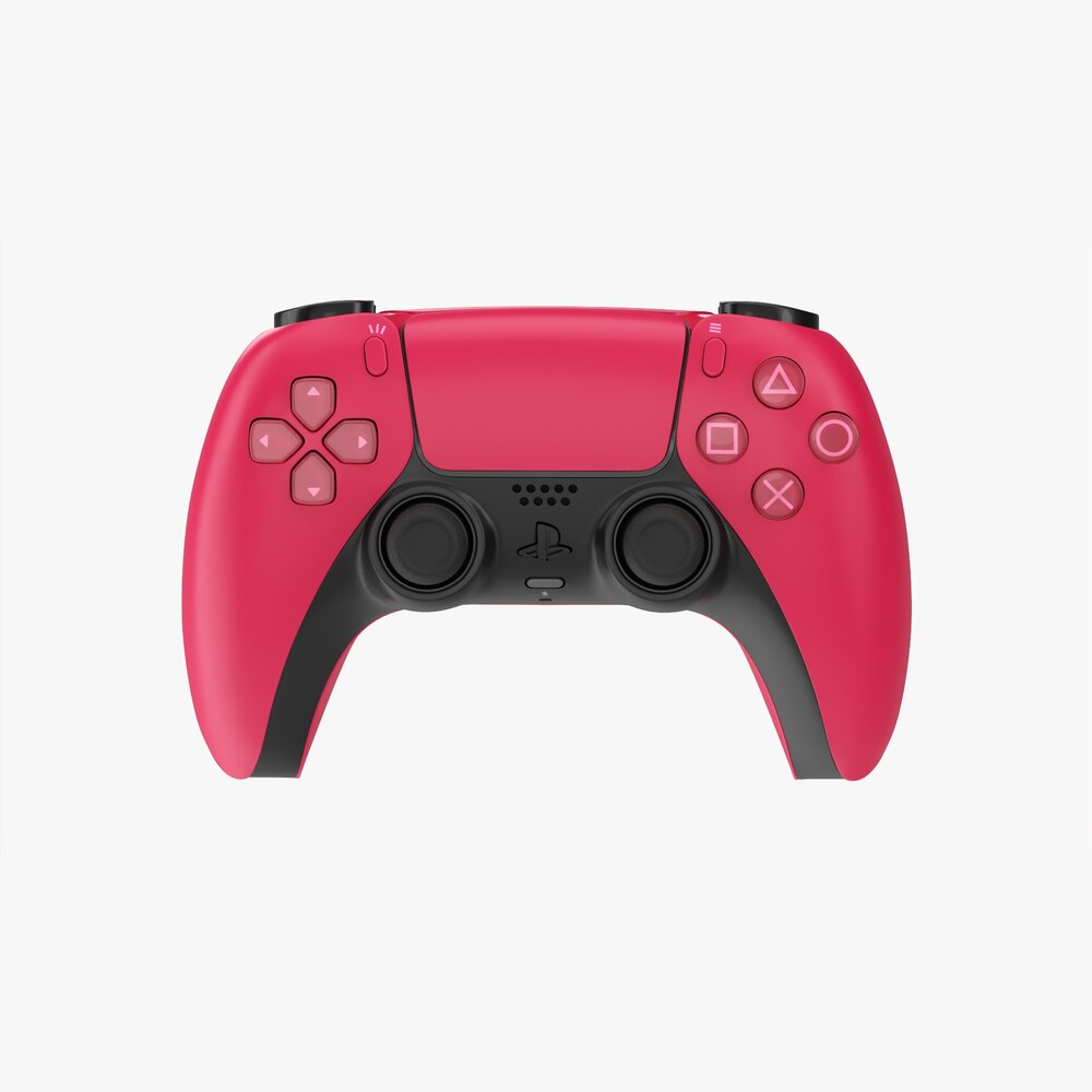 Sony Playstation 5 Dualsense Controller Cosmic Red 3D model 