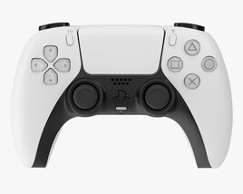 Sony Playstation 5 Dualsense Controller White Modèle 3D