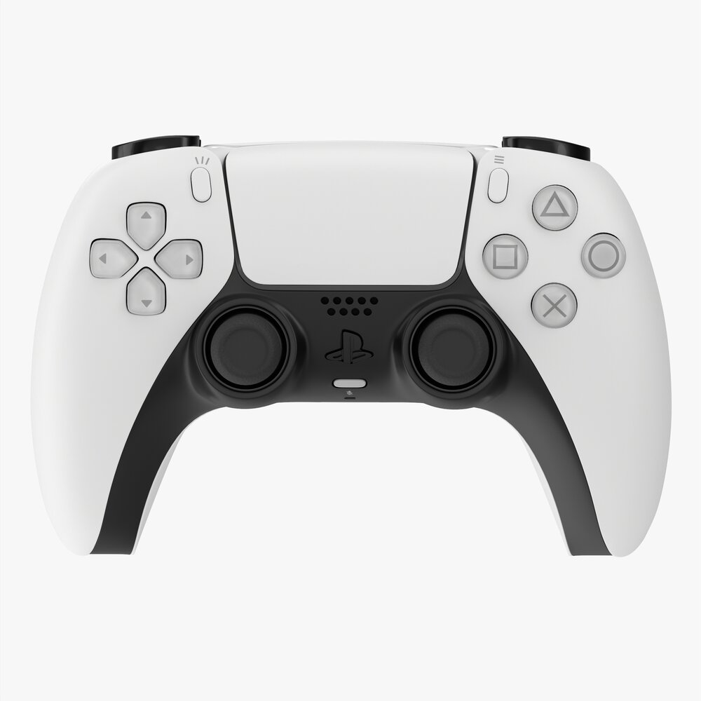 Sony Playstation 5 Dualsense Controller White 3D 모델 