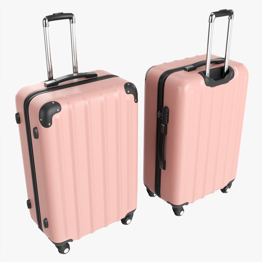 Suitcase Hardshell Large On Wheels 3D模型