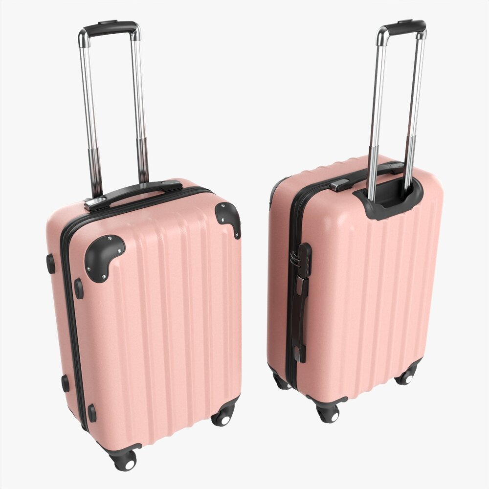 Suitcase Hardshell Medium On Wheels Modèle 3D