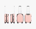 Suitcase Hardshell Small On Wheels 3D模型