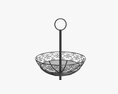 Three Tier Display Basket With Legs 3D 모델 