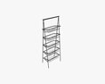 Tilted Pane Stand 5-Tier Modello 3D