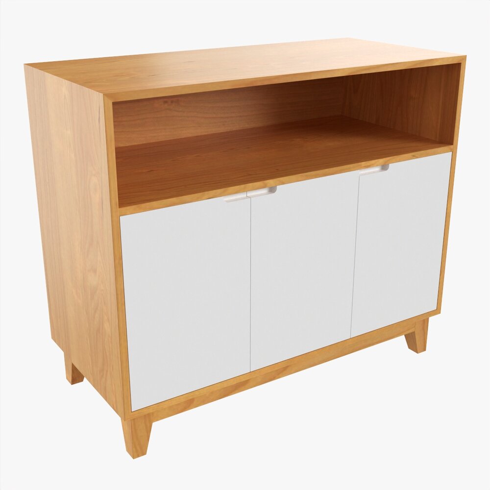 Tv Stand With Drawers 01 3D model
