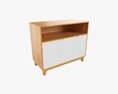 Tv Stand With Drawers 01 3D 모델 