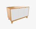 Tv Stand With Drawers 02 3D模型