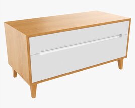 Tv Stand With Drawers 03 Modelo 3d