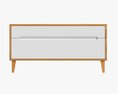 Tv Stand With Drawers 03 3d model