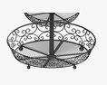 Two Tier Display Basket With Legs 3D модель