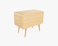 Wooden Cabinet With Drawers 03 Modelo 3D