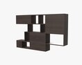 Wooden Suspendable Shelf 3D 모델 