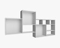 Wooden Suspendable Shelf 02 3D-Modell