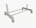 Adjustable Rolling Clothes Hanger 3Dモデル