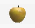 Apple Single Fruit Gala Green 3Dモデル