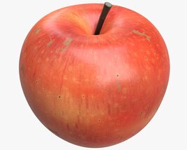 Apple Single Fruit Gala Red 3Dモデル
