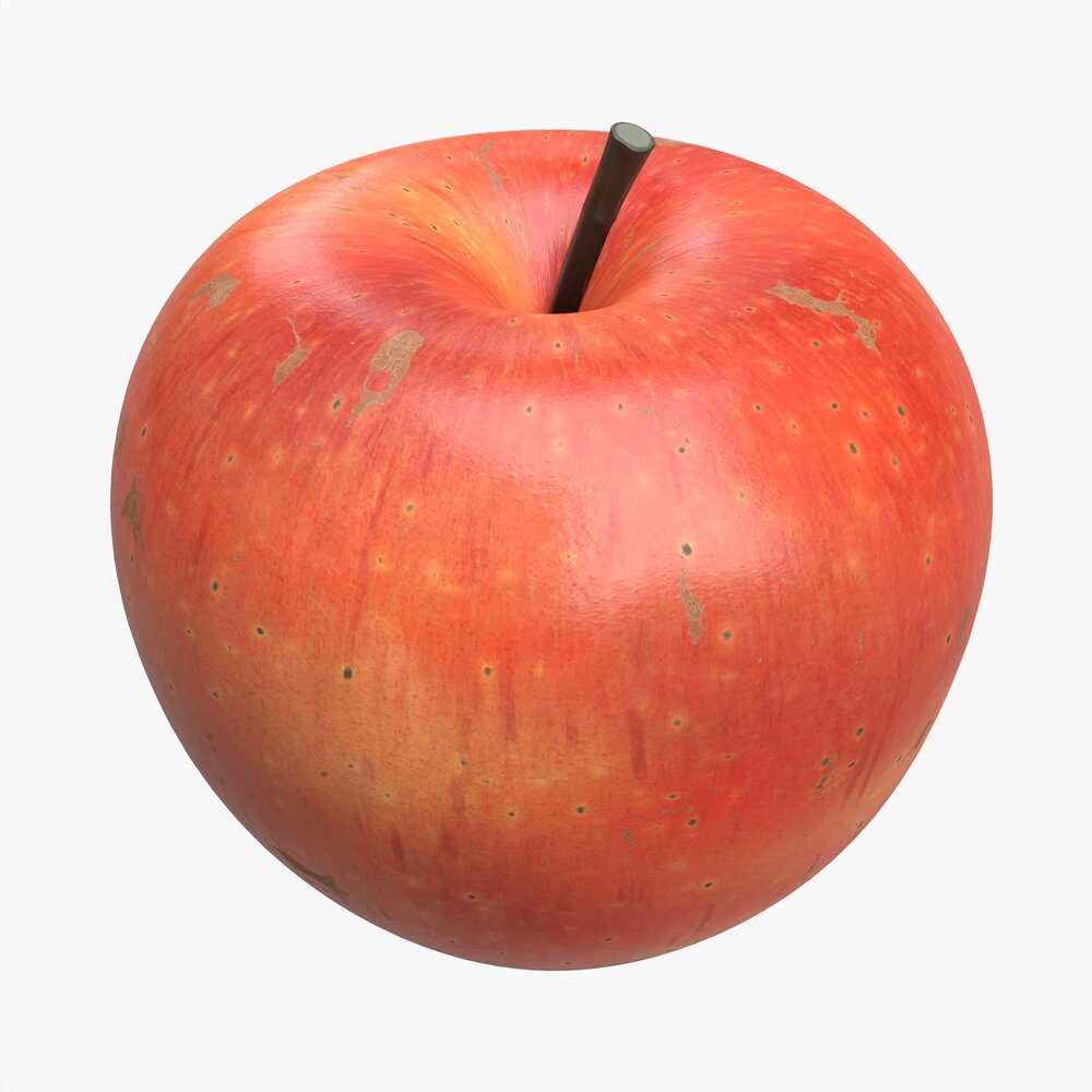Apple Single Fruit Gala Red Modello 3D
