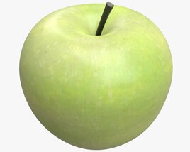 Apple Single Fruit Green Light 3D model
