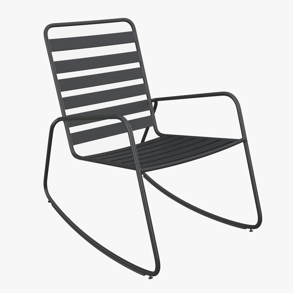 Argos Home Steel Garden Rocking Chair Modelo 3D
