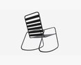 Argos Home Steel Garden Rocking Chair Modèle 3d