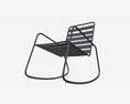 Argos Home Steel Garden Rocking Chair 3D-Modell