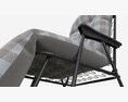 Argos Metal Folding Sun Lounger 3D модель
