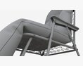 Argos Metal Folding Sun Lounger 3D-Modell