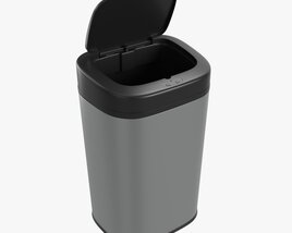 Automatic Sensor Trash Can Open Modelo 3d