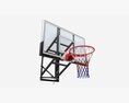 Wall Basketball Shield With A Basket 3D модель