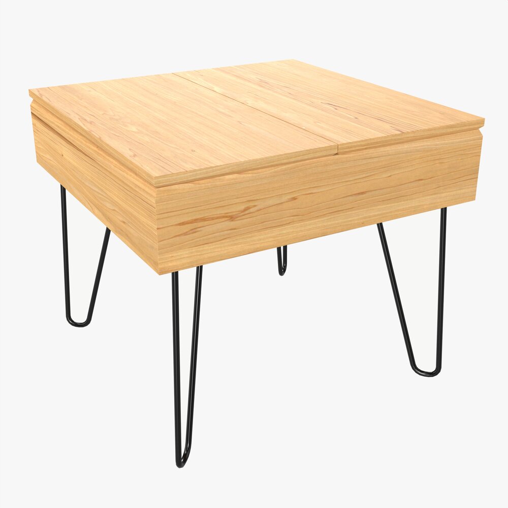 Bedside Table 05 3D-Modell