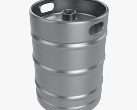 Beer Keg Metal Modèle 3D