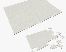 Puzzle 48 Pieces Modello 3D