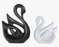 Ceramic Swan Figurines 3D 모델 
