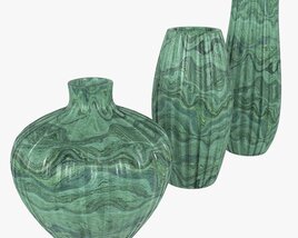Ceramic Vases 3-set 02 3Dモデル