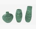 Ceramic Vases 3-set 02 3d model