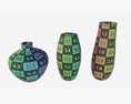 Ceramic Vases 3-set 02 3D模型