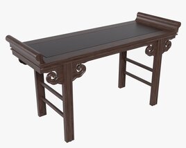 Chinese Low Tea Table 3D 모델 