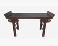 Chinese Low Tea Table 3d model
