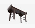 Chinese Low Tea Table 3d model