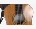Classic Acoustic Guitar With Stand 3D модель
