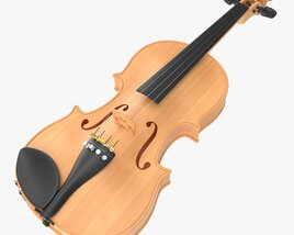 Classic Adult Violin Light 3D 모델 