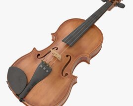 Classic Adult Violin Worn 3D model