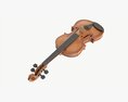 Classic Adult Violin Worn Modelo 3D