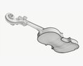 Classic Adult Violin Worn 3Dモデル