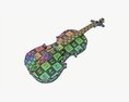 Classic Adult Violin Worn 3D модель